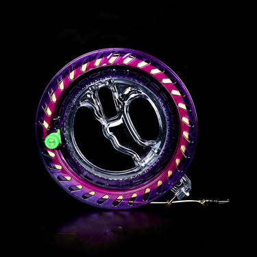 18cm Reel Crystal Purple with 300m 60lbs Waxed line